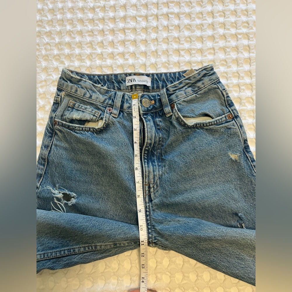 Zara Sz 2 Distressed Jeans - Picture 7 of 8